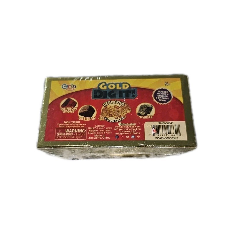 Gold Dig It Brick Grin Studios Sealed Lot Of 12 Gold 1 In 24 Boxes