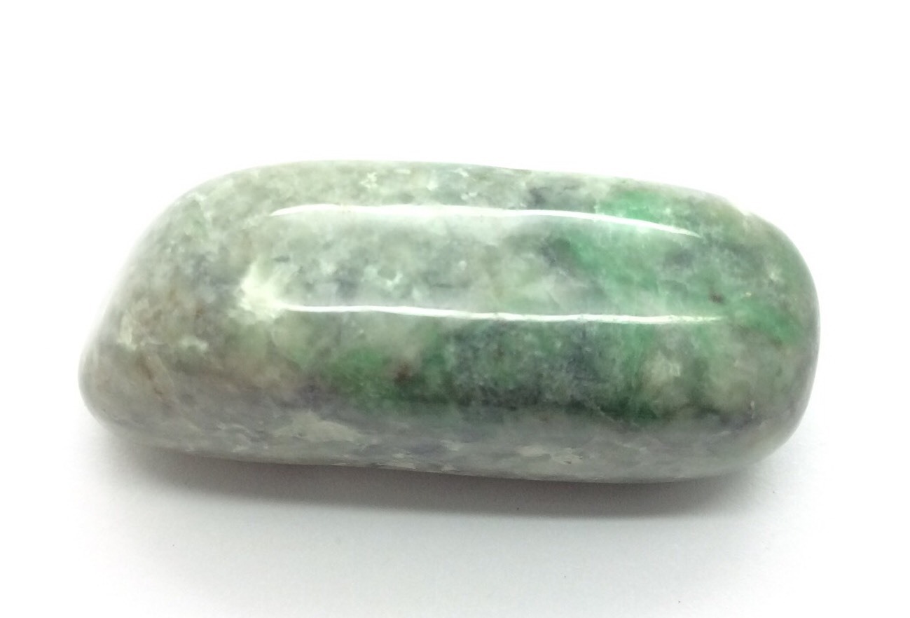 Siberian Jade Pebble Polished Green Jadeite Jade Stone Polar Urals Siberia #19
