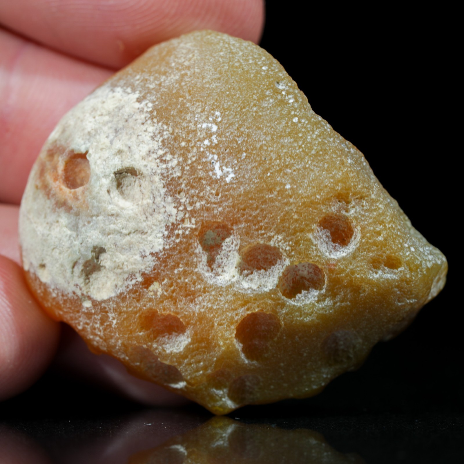 Vibrant Yellow Agate Creek 36mm Queensland Australia Full Husk Polished Achat
