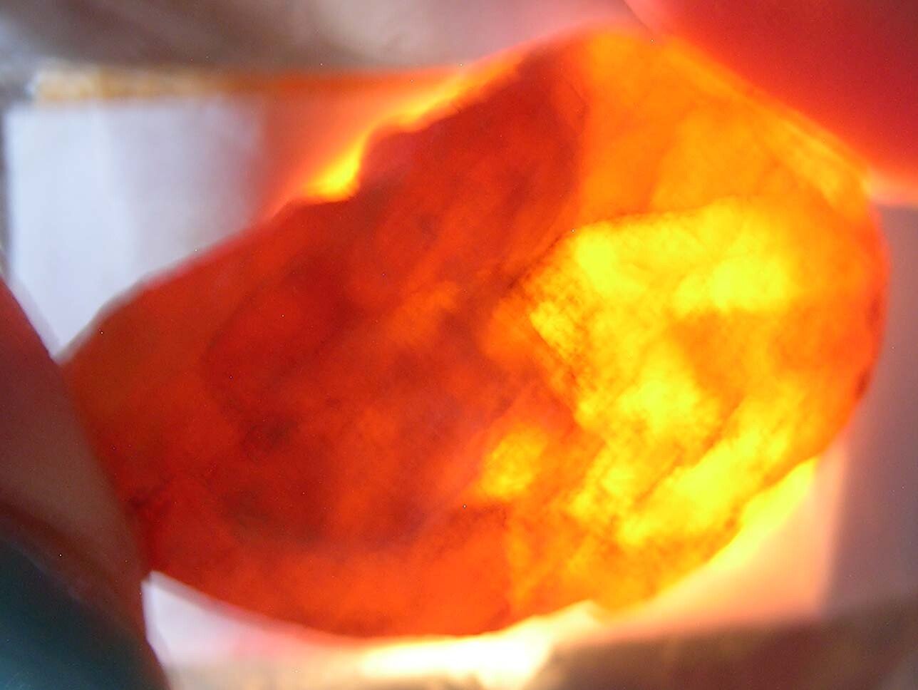 #8 Afghan 82.60ct 100% Natural Rough Raw Hessonite Garnet Specimen 16.50g 33mm