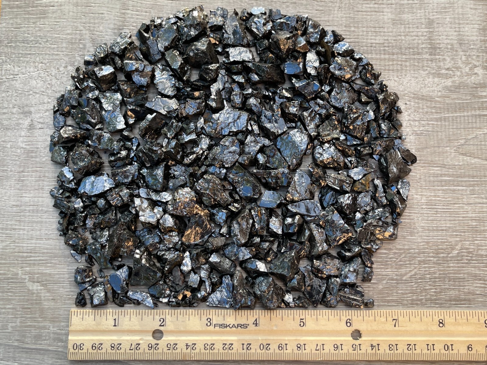 Grade A++ Small Elite Noble Shungite Stone, 0.2-1″ Raw Shungite, Bulk Lot