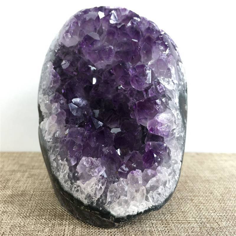Natural Amethyst Quartz Crystal Cluster Healing Stone Geode Specimen Collections