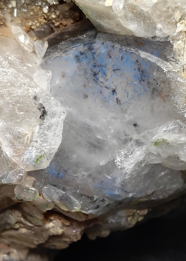 HUGE PAPAGOITE & AJOITE QUARTZ CLUSTER Messina Mine, South Africa OVER 3 LB 6IN
