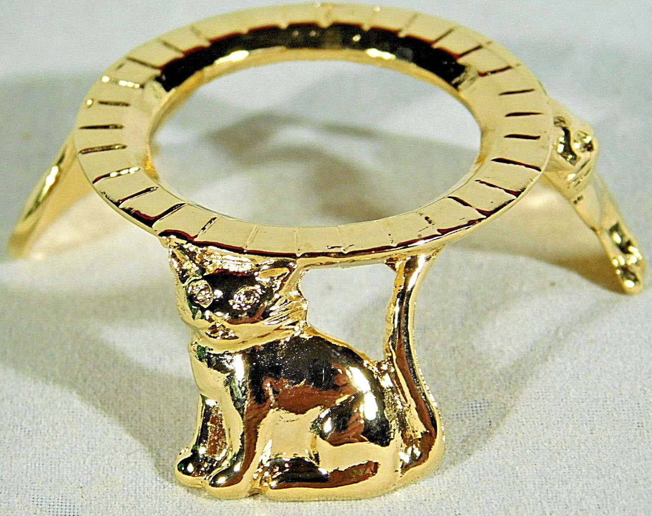 Sphere Display Stand Gold Color CAT Design Small Size