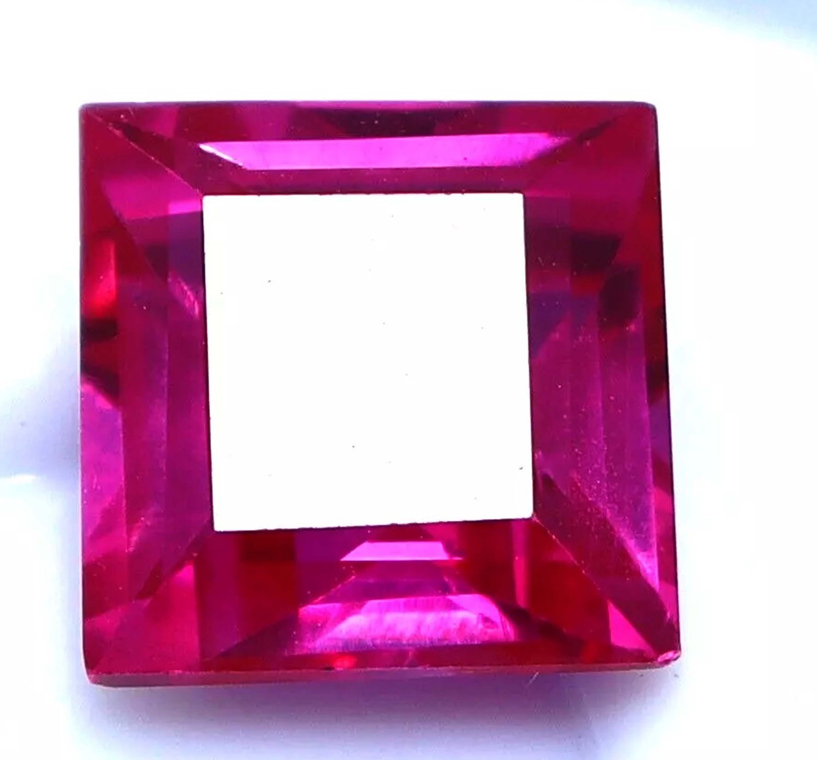 Authentic 16.00 Ct Natural Pink Ruby Princess Loose Gemstone IGL Certified 5DOX