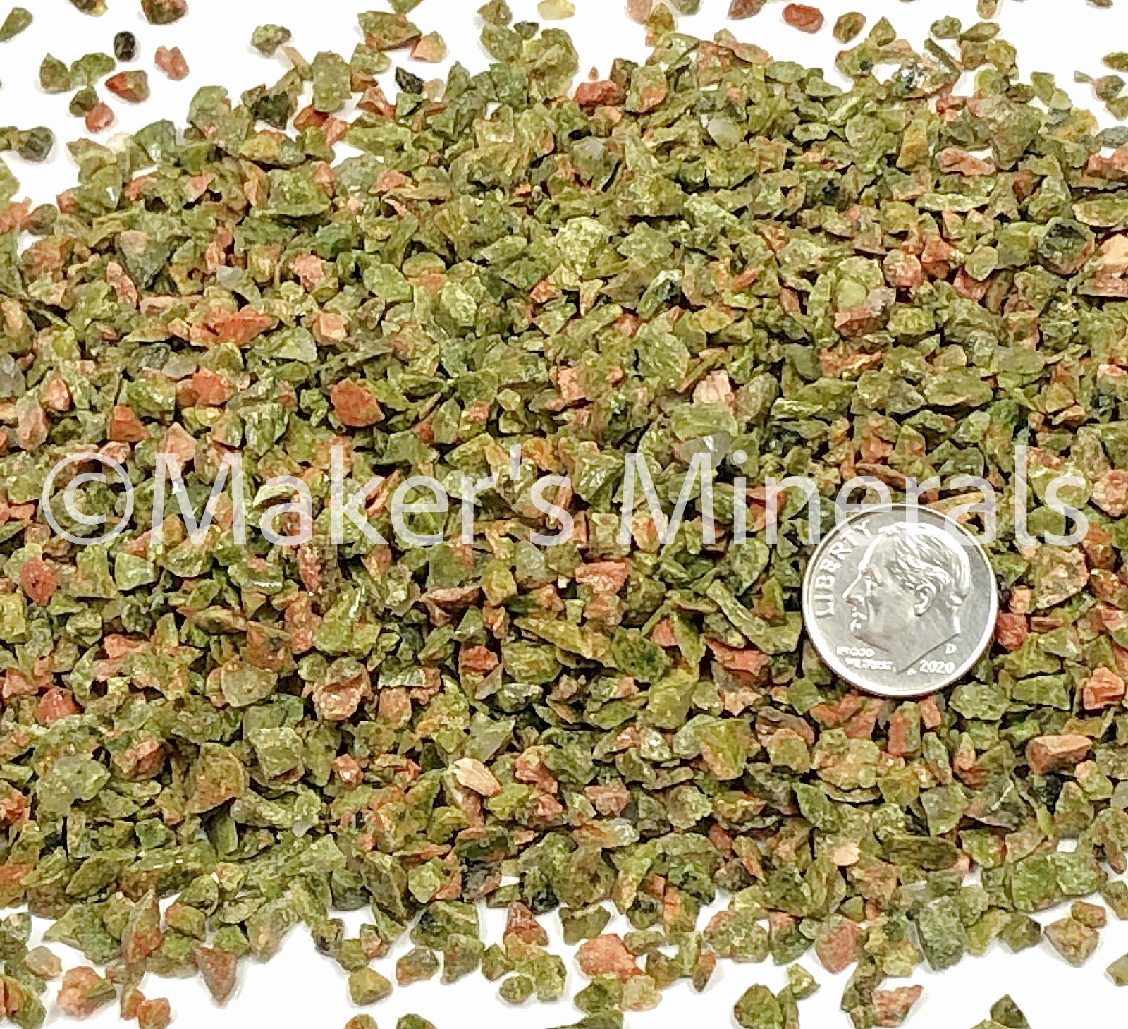 Crushed Unakite Chips, 2mm-4mm for Inlay, Resin Art, Embellishments, & Orgonites