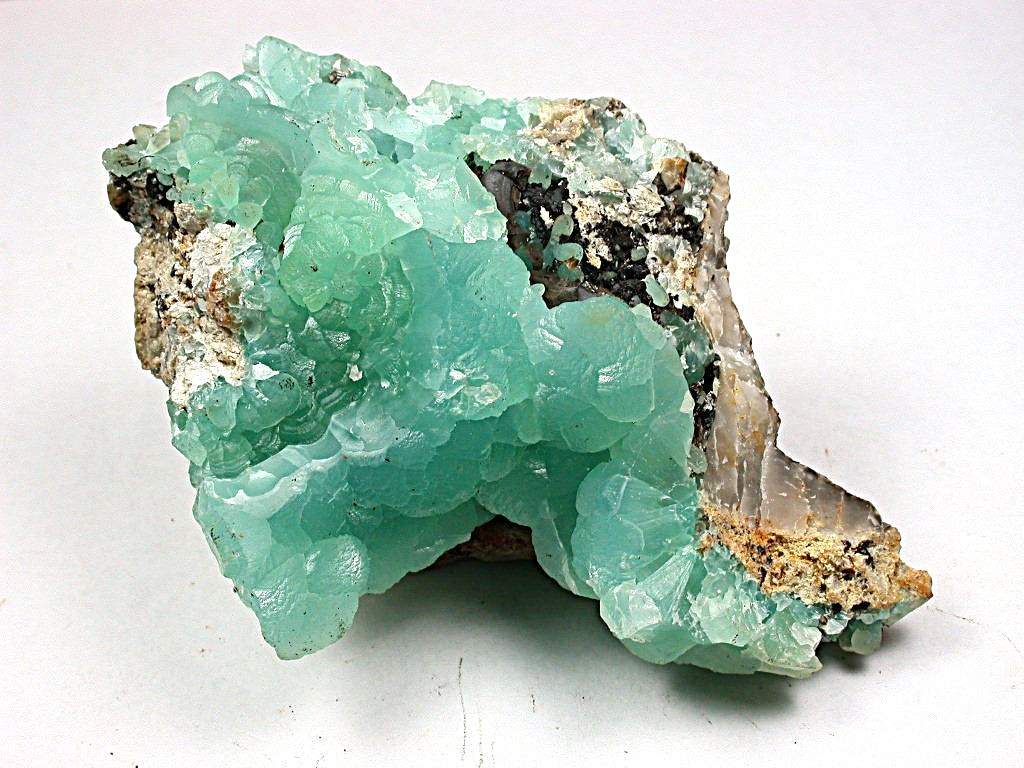 MINERALS : TRANSLUCENT BOTRYOIDAL SMITHSONITE, KELLY MINE, NEW MEXICO, 110 GRAMS
