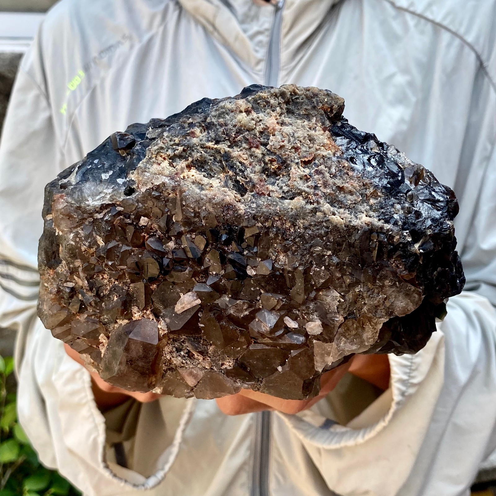 7LB Natural Tea black Crystal quartz Cluster Mineral Specimen Healing reiki