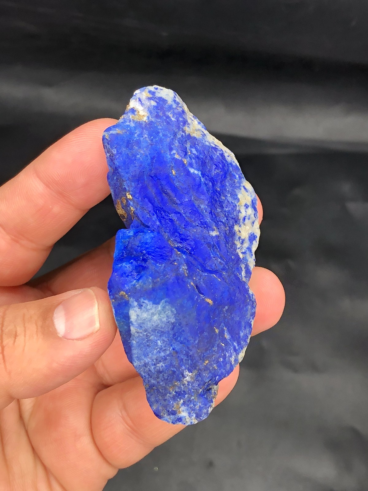 Premium Lapis Lazuli Rough Bulk Stone – Large Blue Calcite & Pyrite J43..3