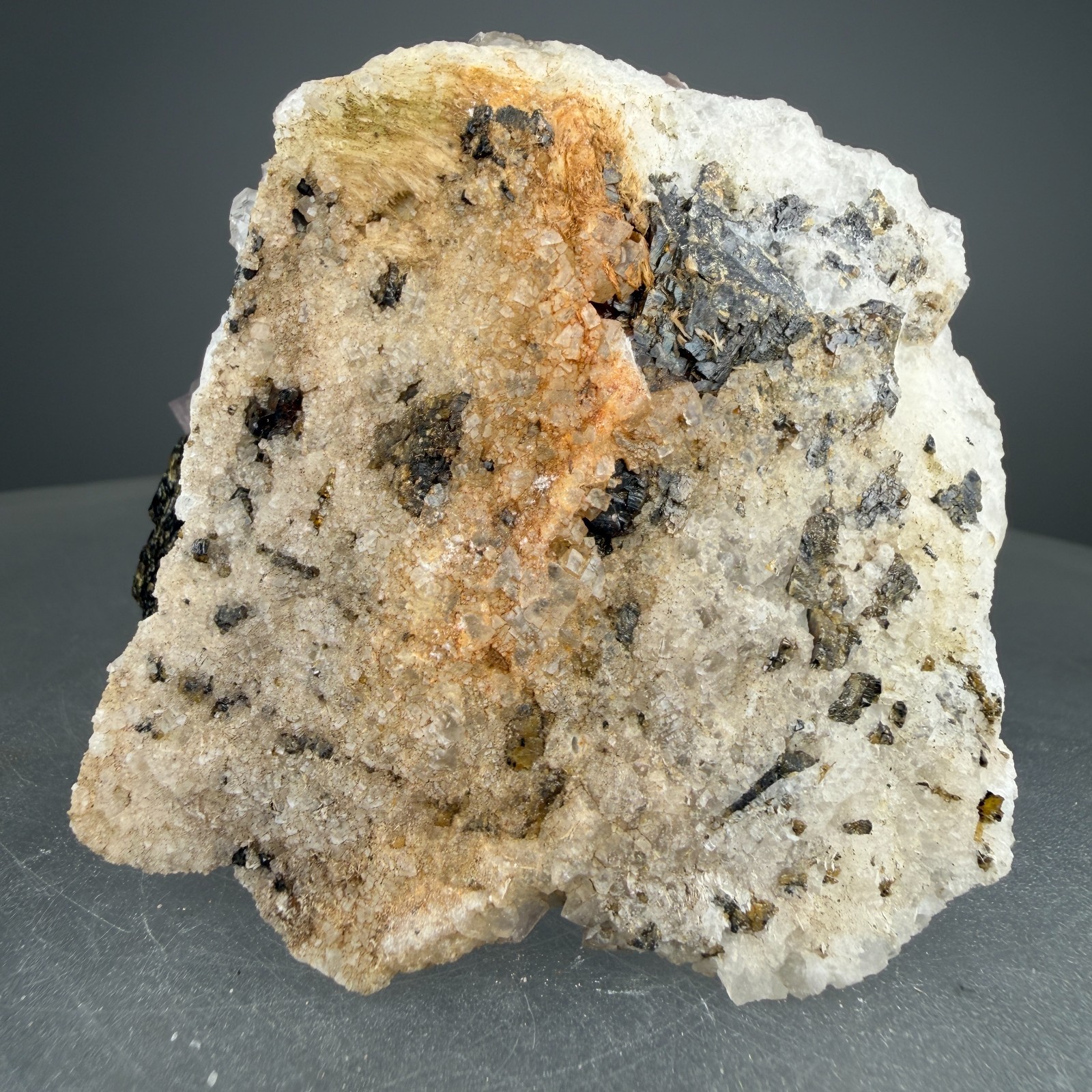 Nice Fluorite Crystals on Sphalerite: Caldwell Quarry, Boyle County, Kentucky