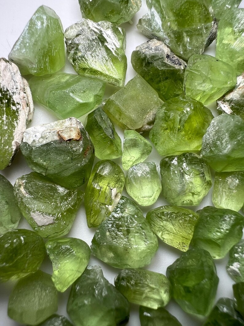 270 Carat Faceted cut Grade Green Peridot Crystals From PAKISTAN