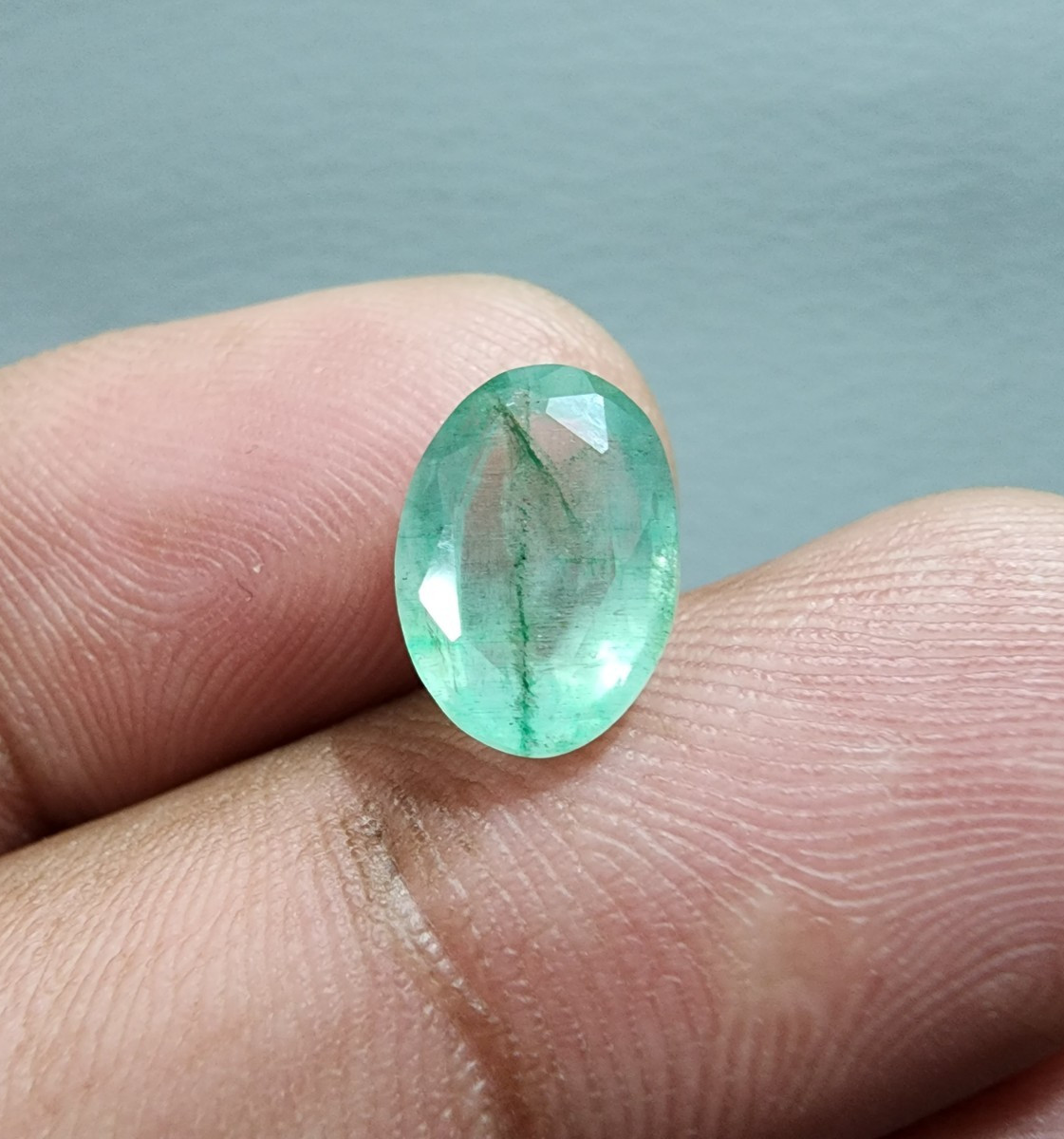 Beautiful Zambian Emerald Oval Shape 3.10 Crt Rare Green Faceted Loose Gemstone