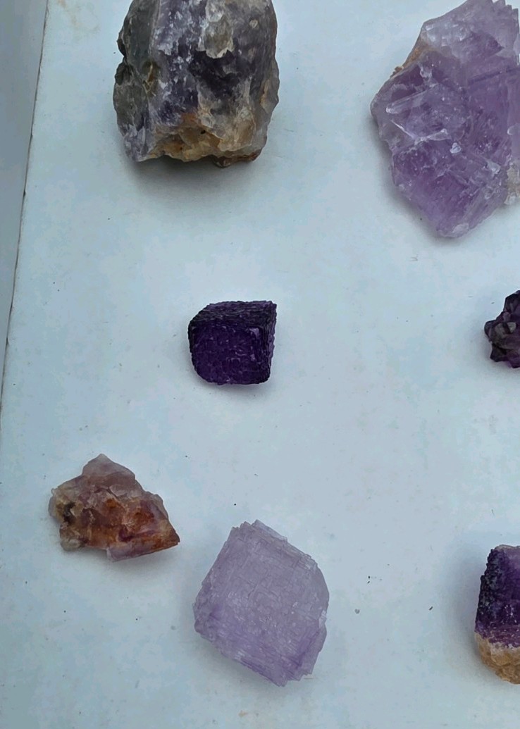 💜Navidad Mine Purple Fluorite Collection Flat💜
