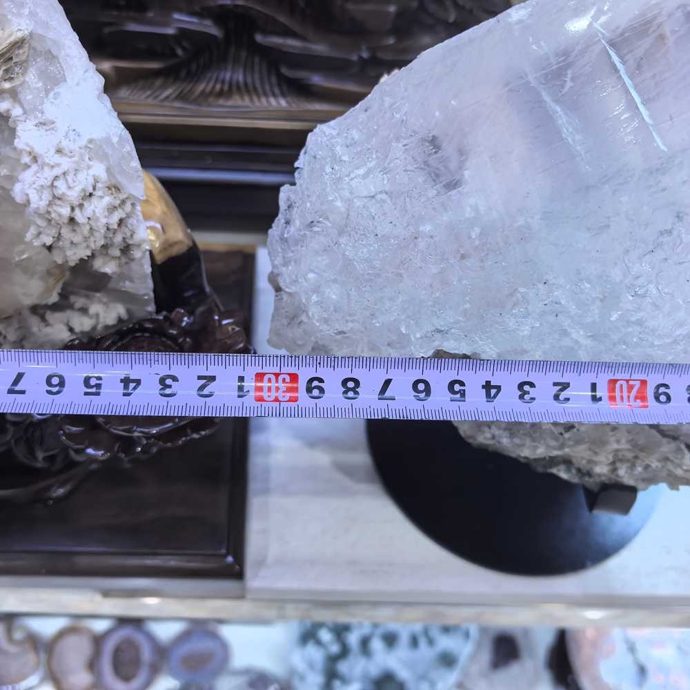 17LB Rare Natural Clear Selenite Gypsum Crystal Symbiosis Mineral Specimen