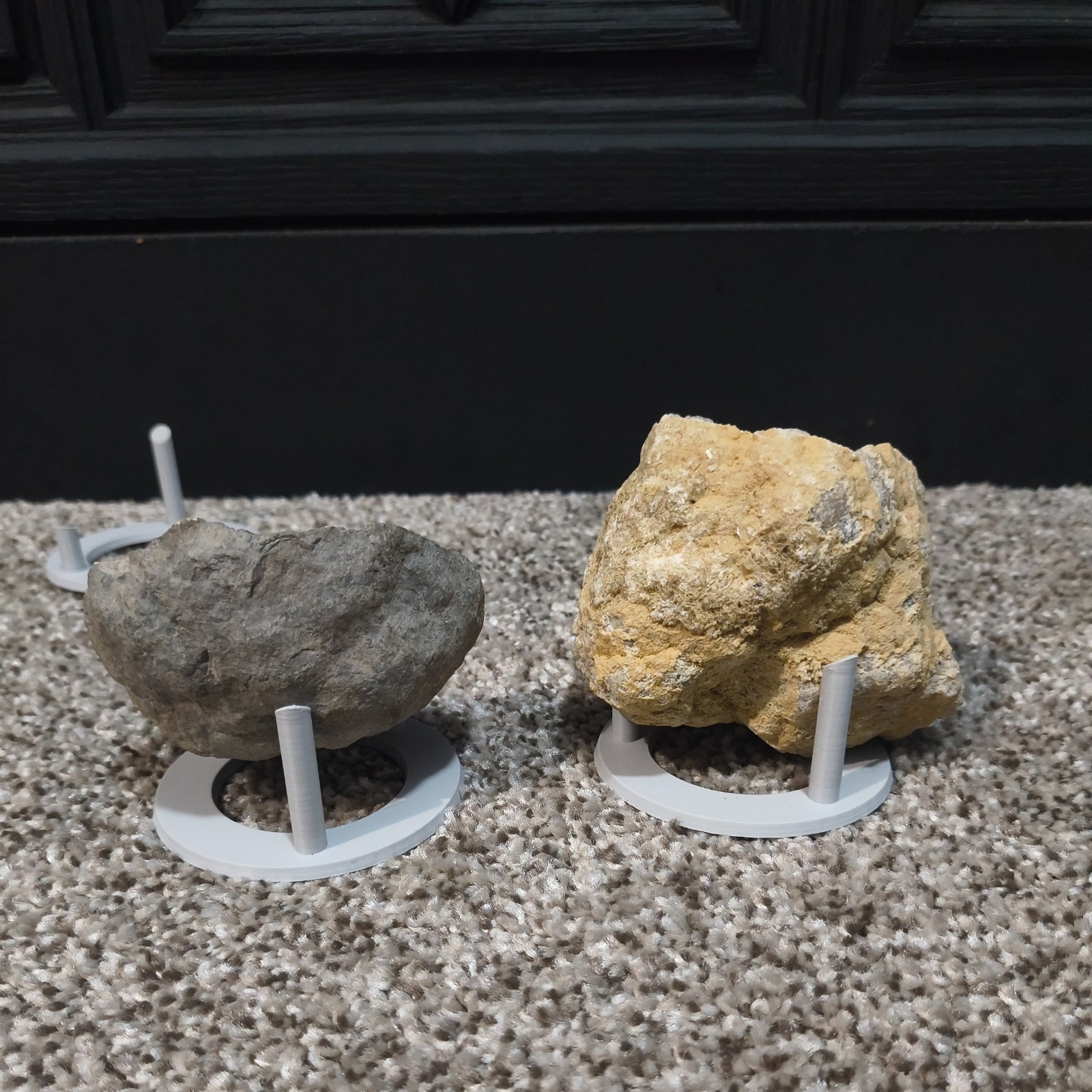 Geode Crystal Display Stand Set of 3 ring holder 3D Printed