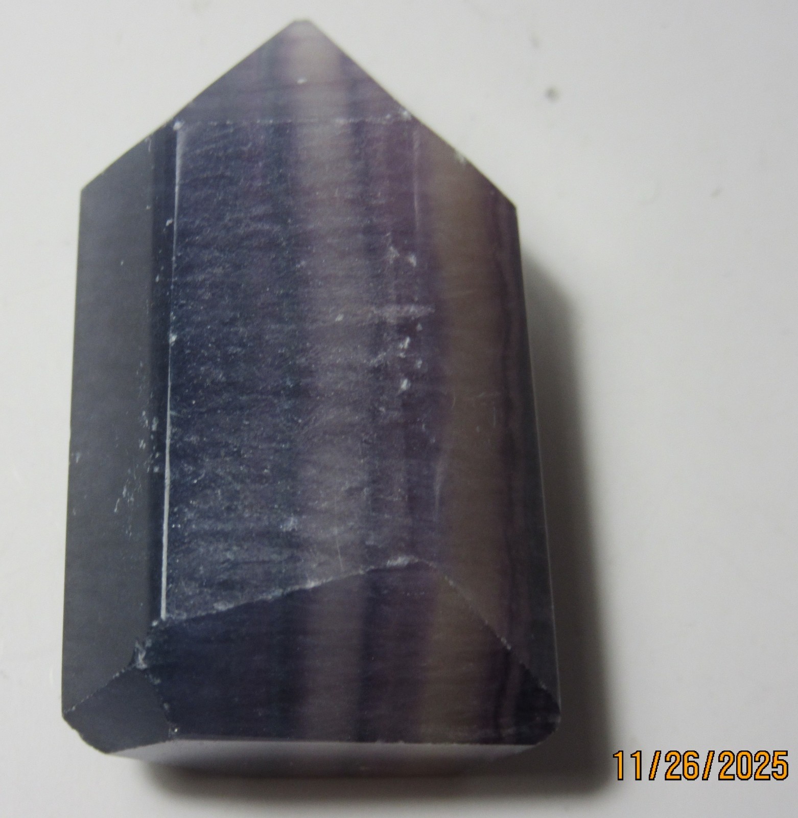 Polished Purple Fluorite 1 7/8 Inch Point Collectible PPFPC-1.8