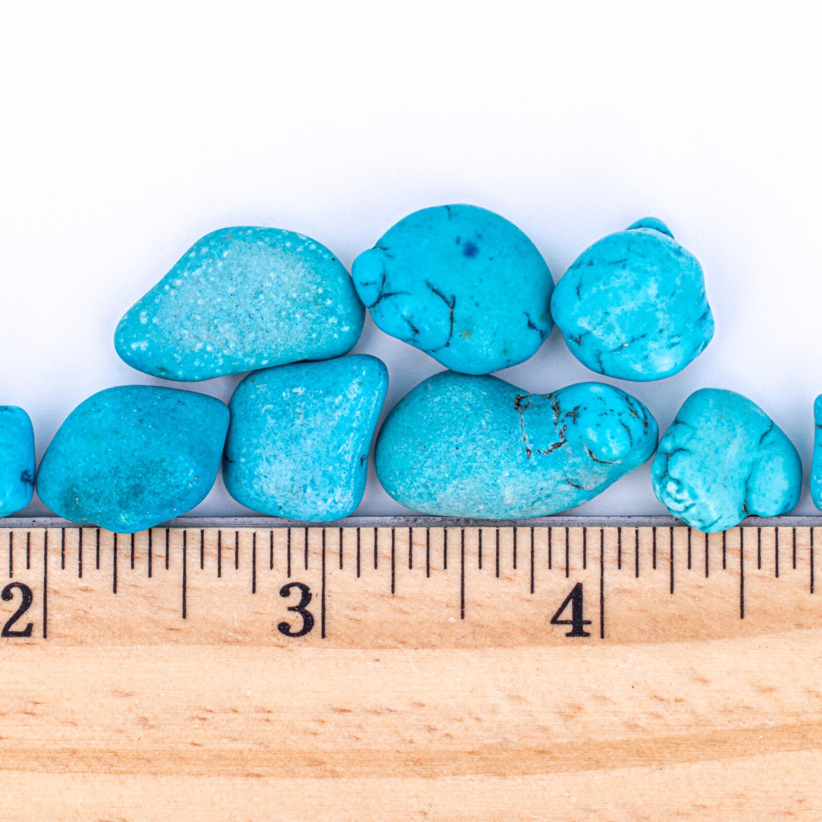 25g Tumbled Blue Turquenite Gemstone Crystals 5-15 Stones Bulk Rocks Wholesale
