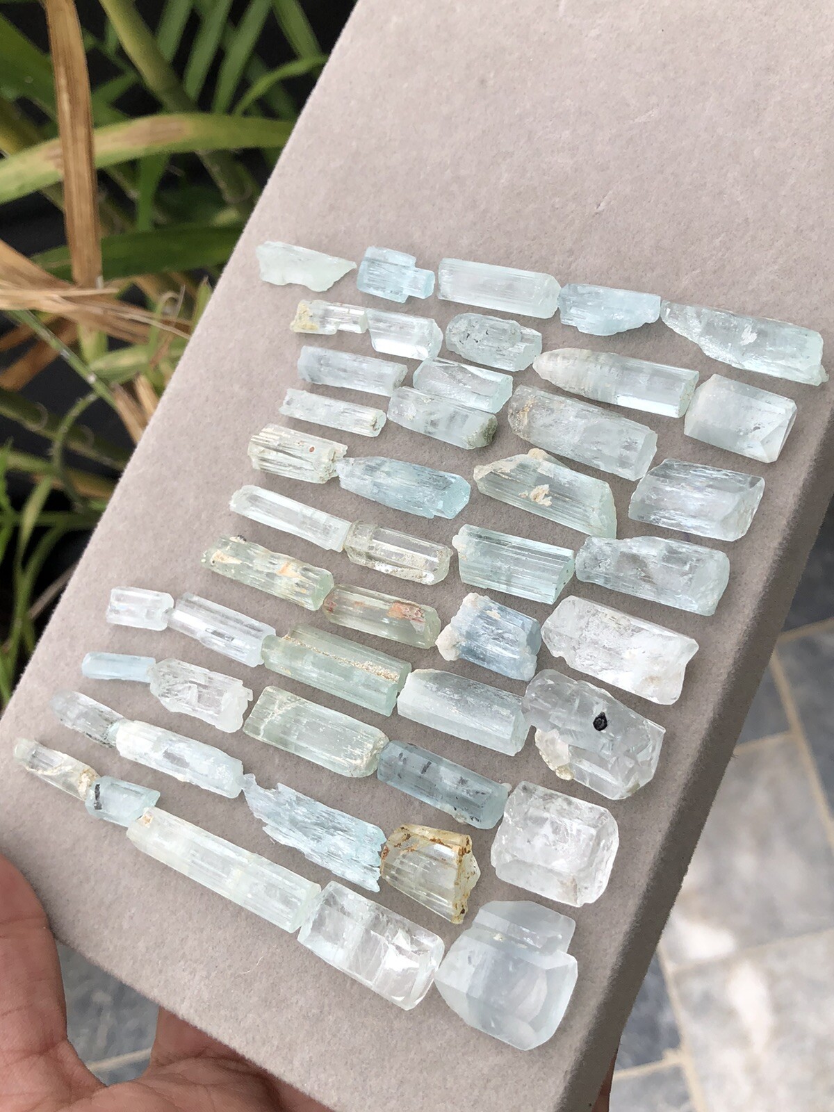 100 Grm Top Class Aqumarine Crystal Natural Colour Shiger Pakistan