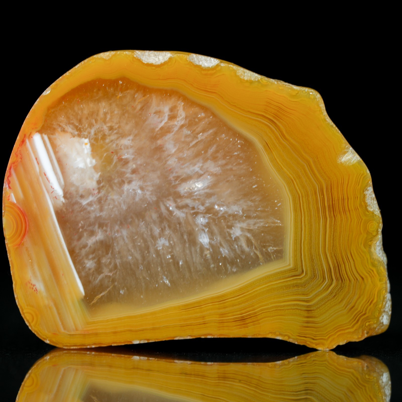 Vibrant Yellow Agate Creek 36mm Queensland Australia Full Husk Polished Achat