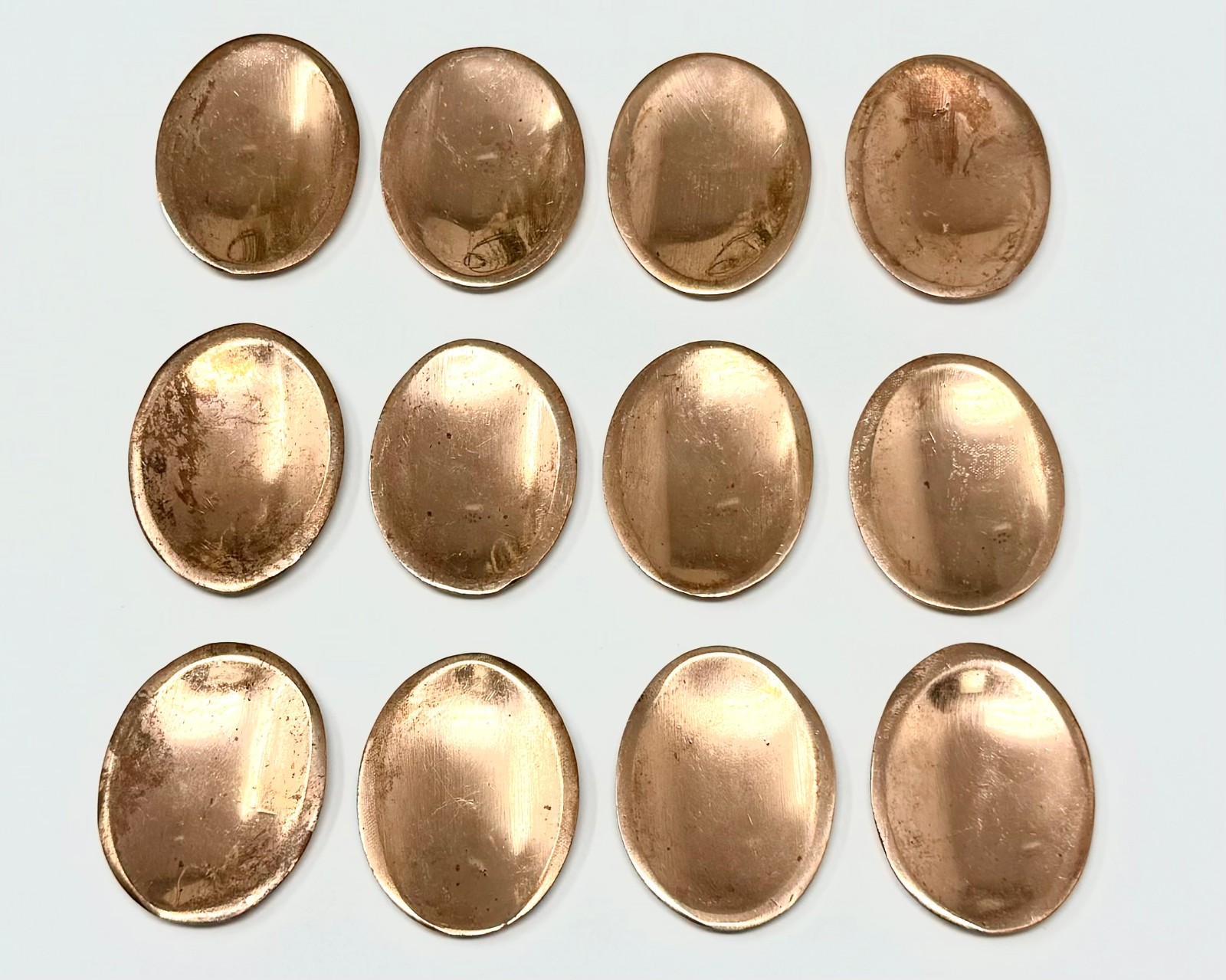 Copper Worry Stone (Copper Palm Stone, Smooth Polished Pocket Stone)