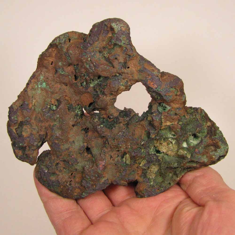 5.1″ Polished Glacial Native FLOAT COPPER Butchite Specimen – Michigan – 1.2 lbs