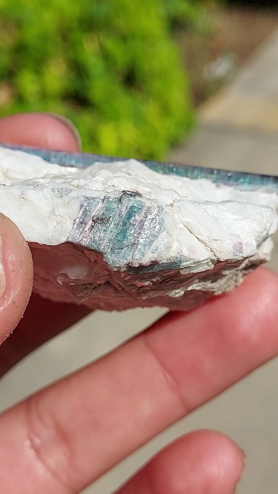 LARGE PARAIBA CUPRIAN BLUE PINK TOURMALINE COPPER BEARING BATALHA MINE BRAZIL