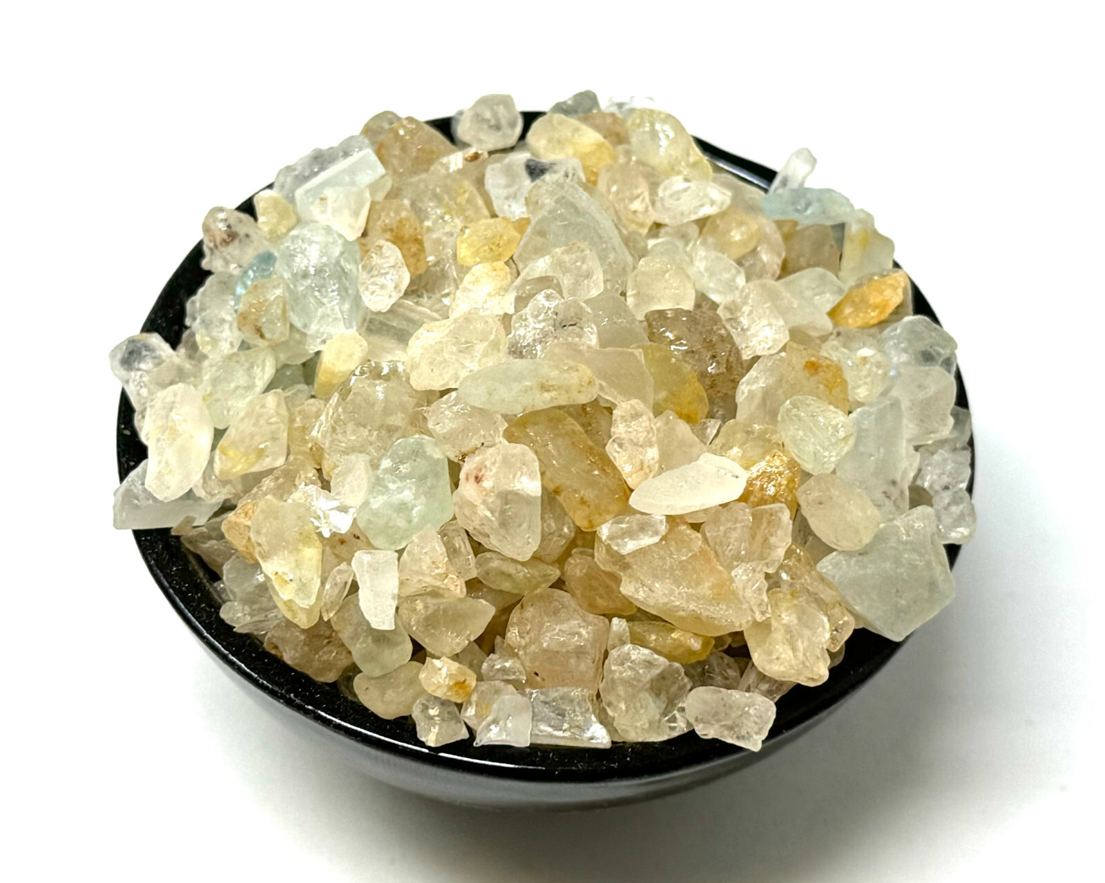 1/4 lb Bulk Lot Natural Rough Topaz Crystals (Raw Yellow Healing Gemstones 4 oz)