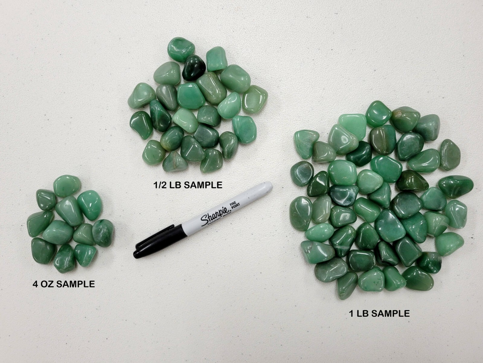Bulk Tumbled Green Aventurine Crystals 1/2 inch to 1 inch Natural Healing Stones