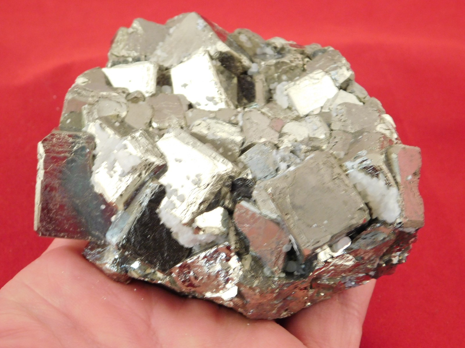 Big! Nice and 100% Natural Pyrite CUBE Cluster Huanzala Mine Peru 764gr