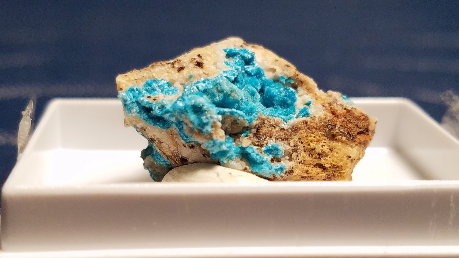 SiG: Blue-Green Greenish-Blue Serpierite Crystals Clusters on Matrix from Greece