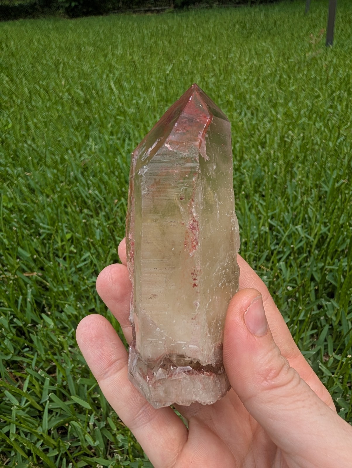 Natural Rare Blood Citrine Red Hematoid Inclusions Small Find 2024 Specimen
