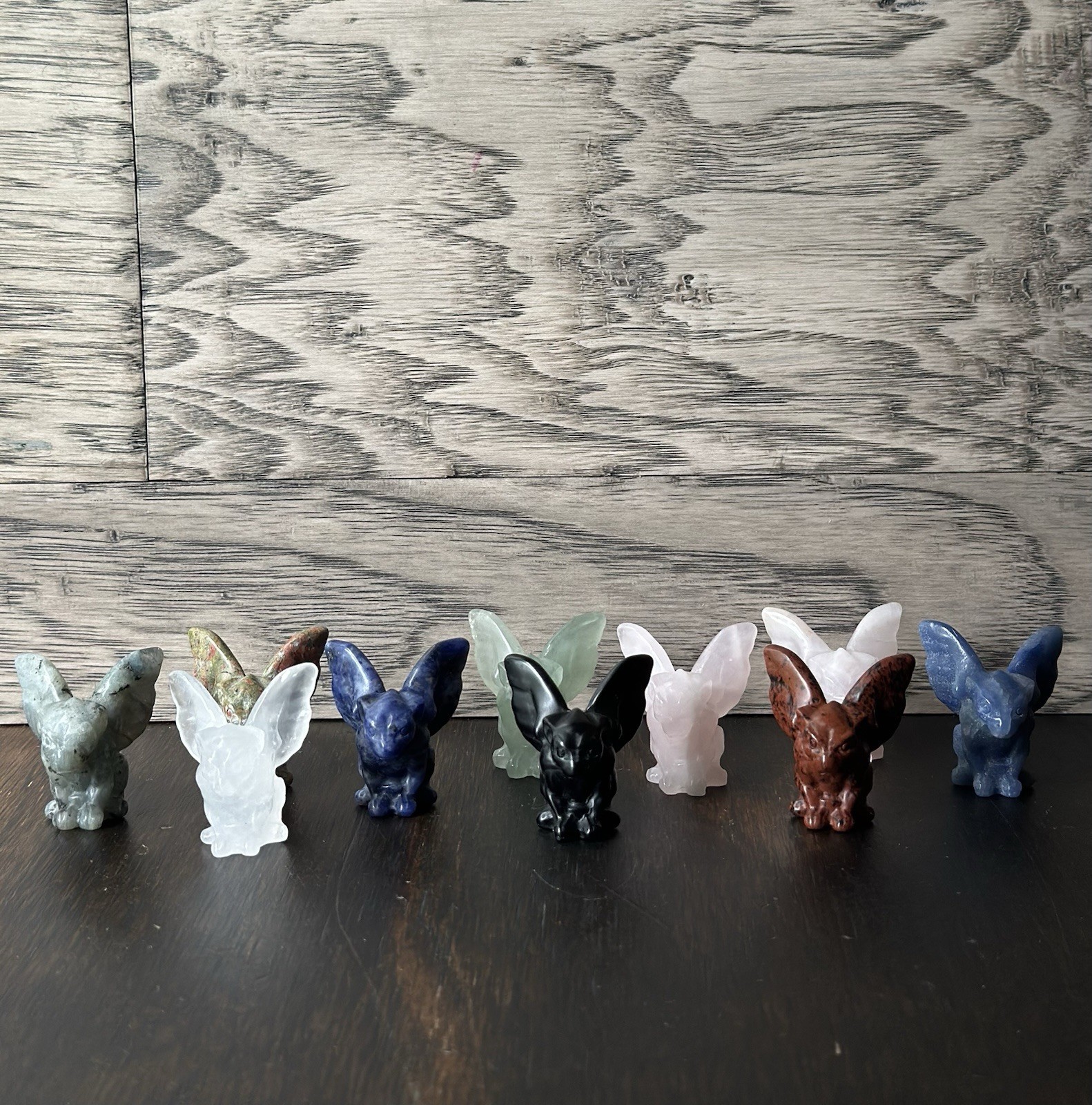 Crystal Gargoyle Carvings 10pcs | Sodalite, Rose Quartz, Clear Quartz & More |