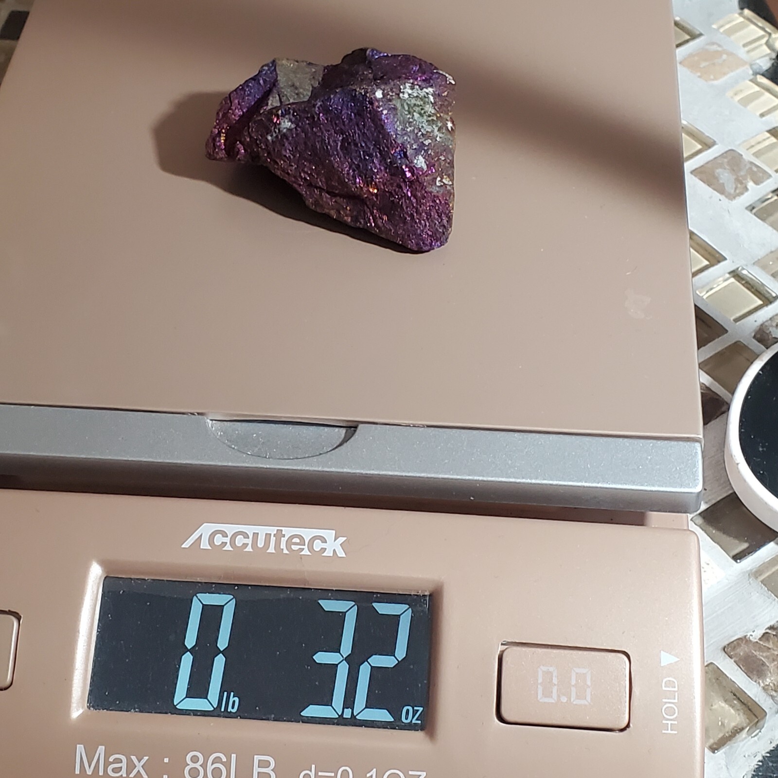 (M2) Iridescent Chalcopyrite From Mexico 2.25×1.5×0.75Inches