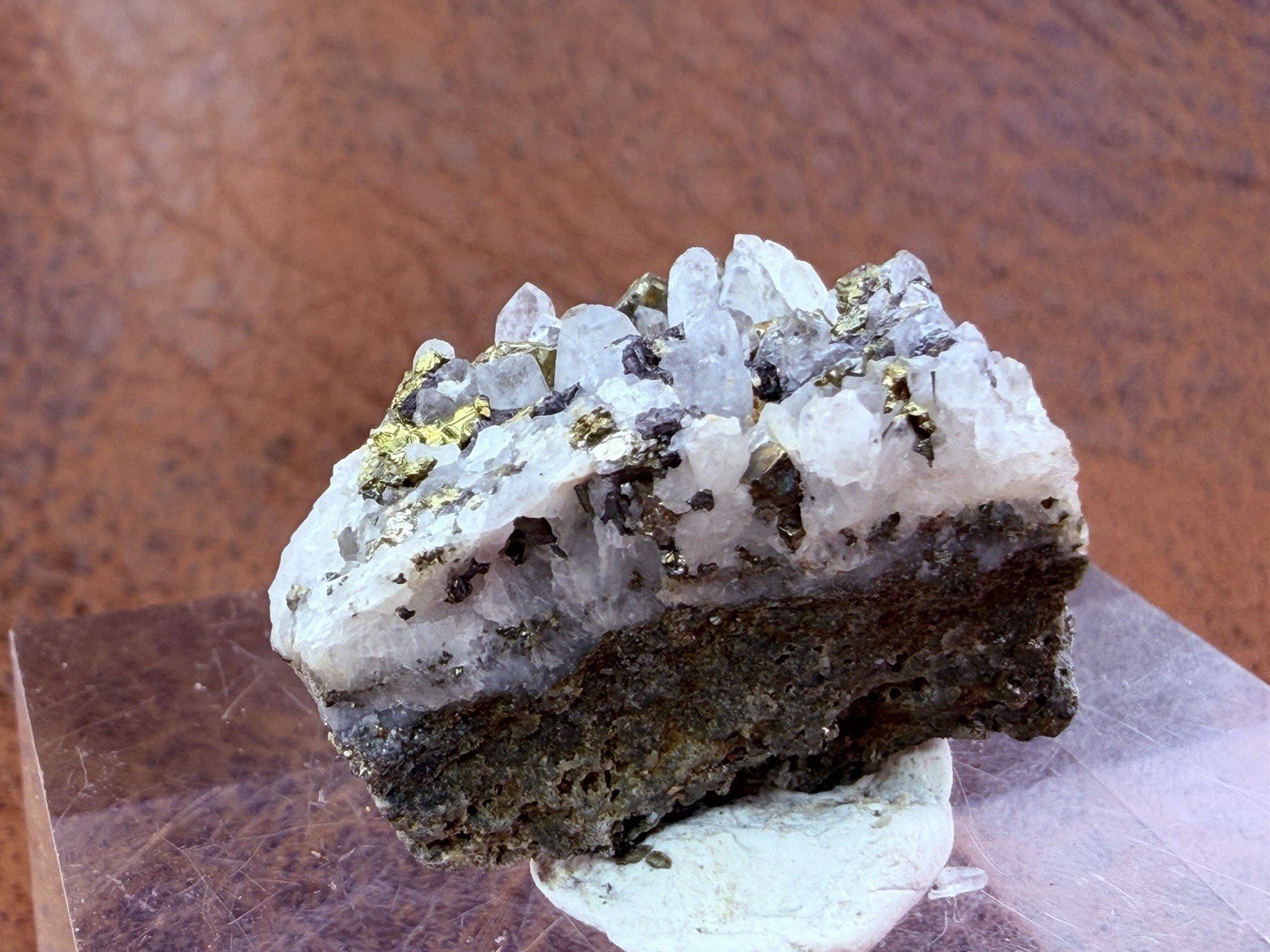 Quartz with Pyrite and Sphalerite from Zacatecas Mexico 13.1 g.