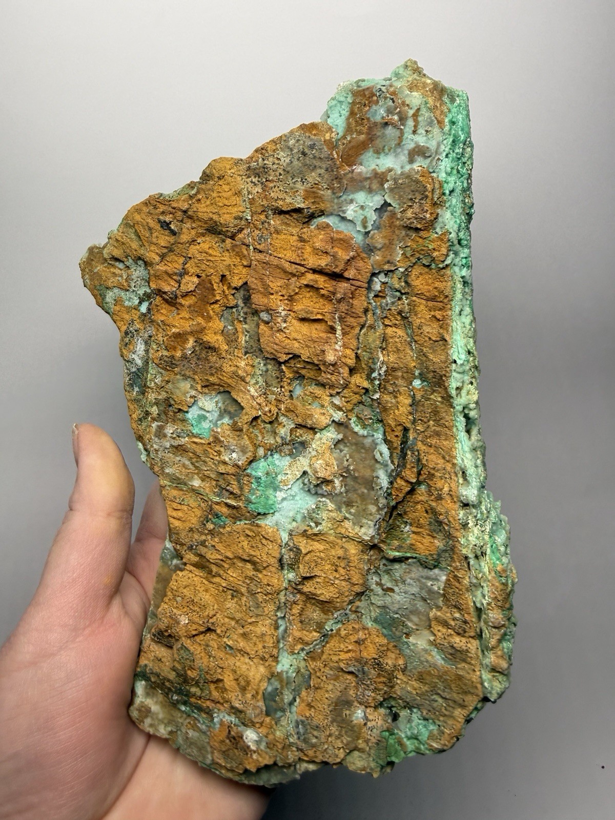 8” Druzy Mint Green Smithsonite Cluster — Indonesia