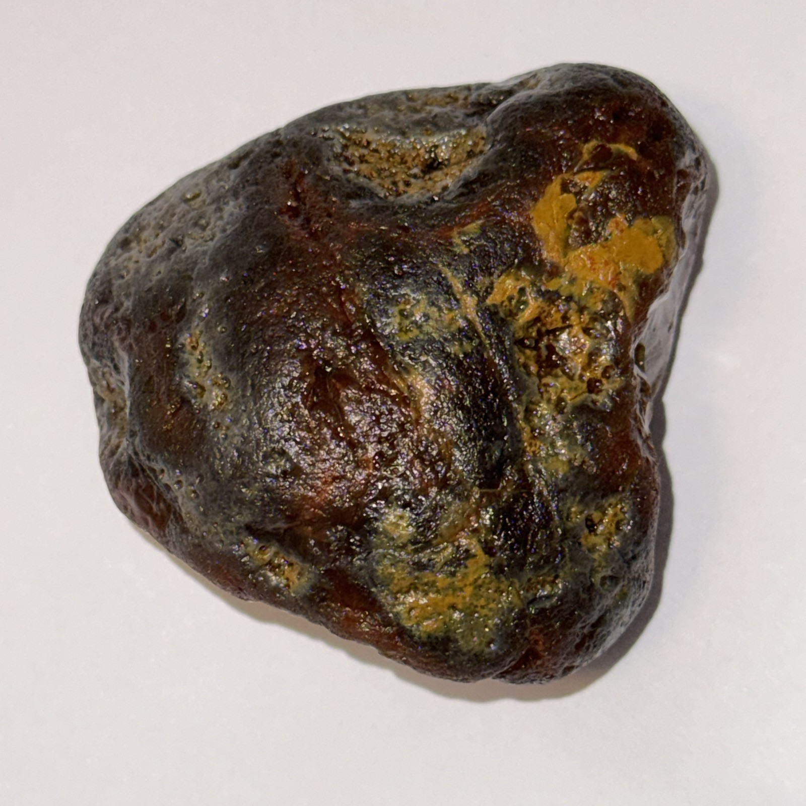 5.25 oz Lake Superior Agate with Limonite, Dark Husk With Frost