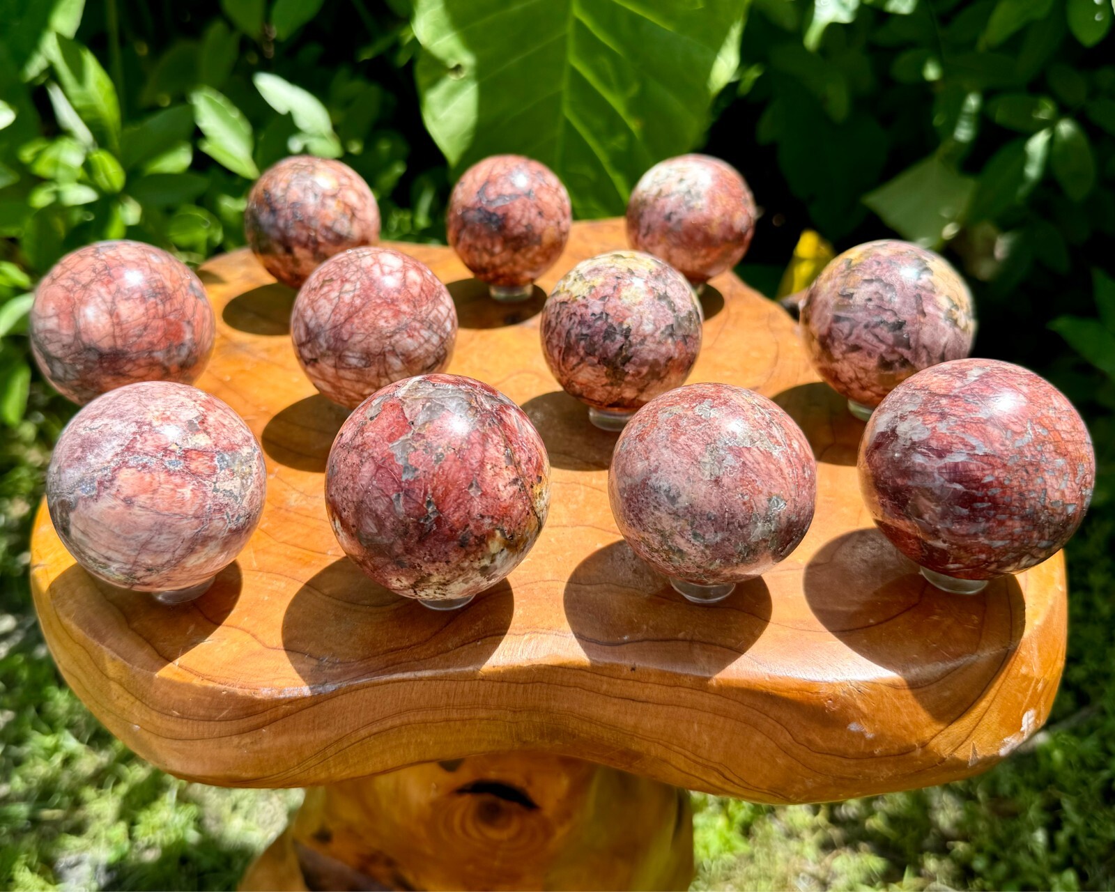 Red Moonstone Crystal Sphere LARGE 1.75 – 2″ Sphere (Natural Moonstone Sphere)