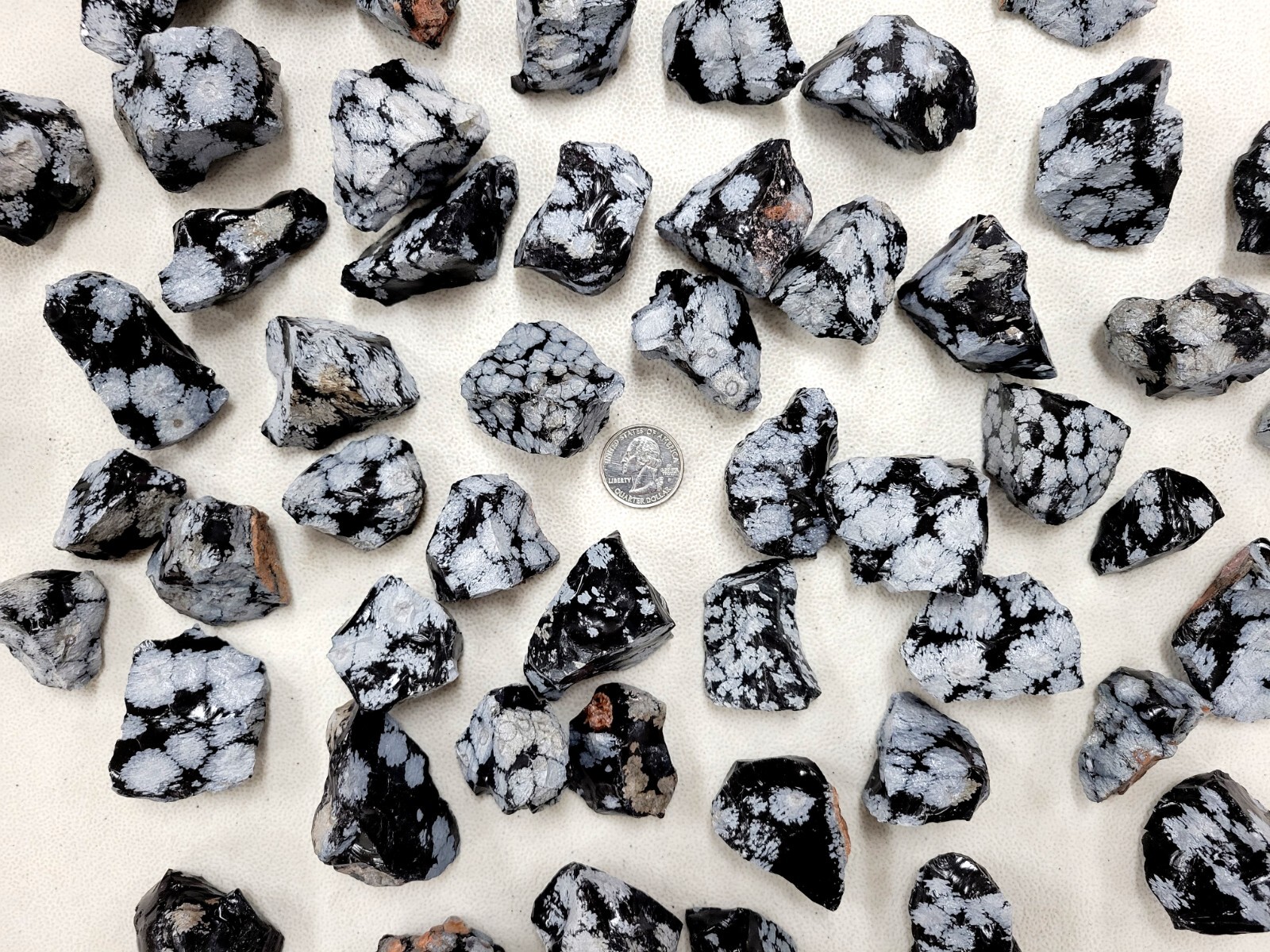 RAW SNOWFLAKE OBSIDIAN CRYSTAL STONES BULK ROUGH MINERALS GEMSTONES HEALING ROCK