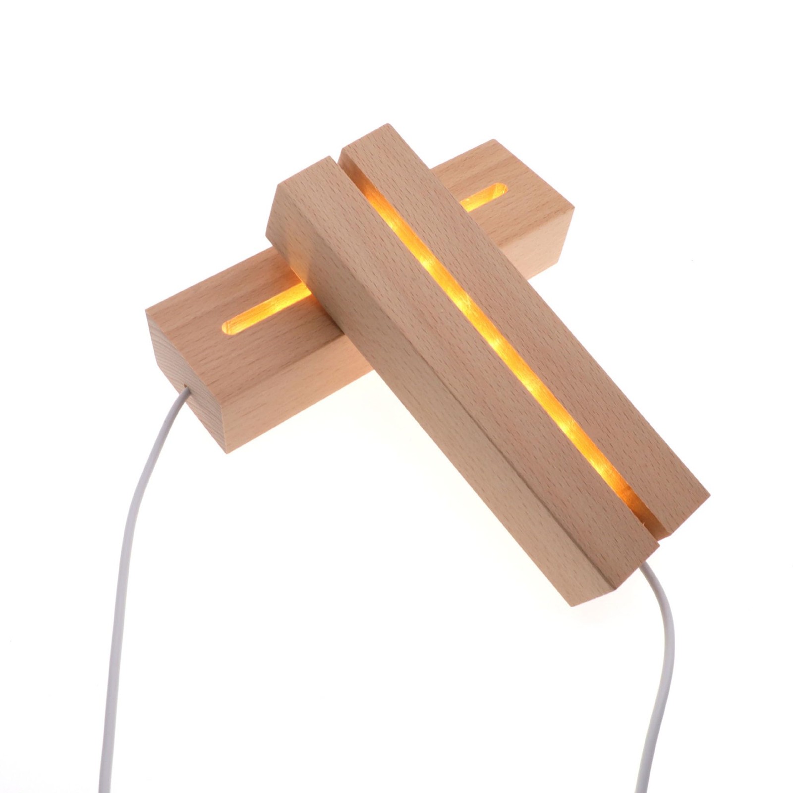6 inch Rectangle Display Pedestal, Warm Color Rectangle Led Lights Display Ba…