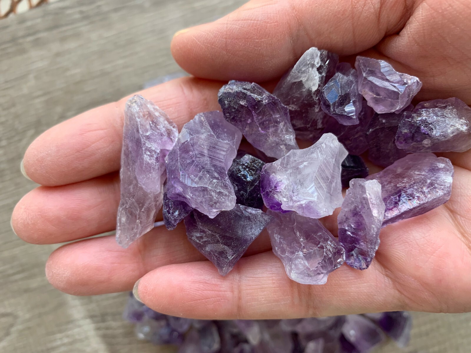 0.5″ – 1.25″ Brazilian Rough Amethyst Point/Stone, Raw Amethst Healing Crystals