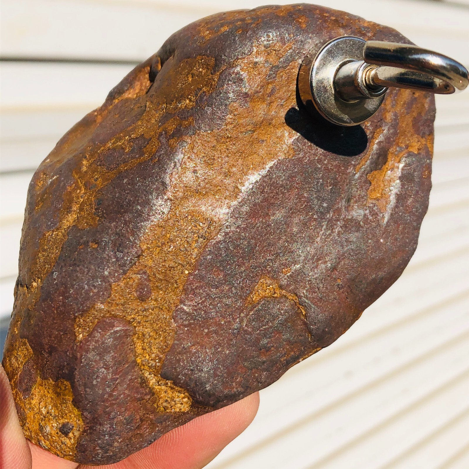 1.62lb STONY IRON H CHONDRITE METEORITE Polished Carved Space Rock Specimen