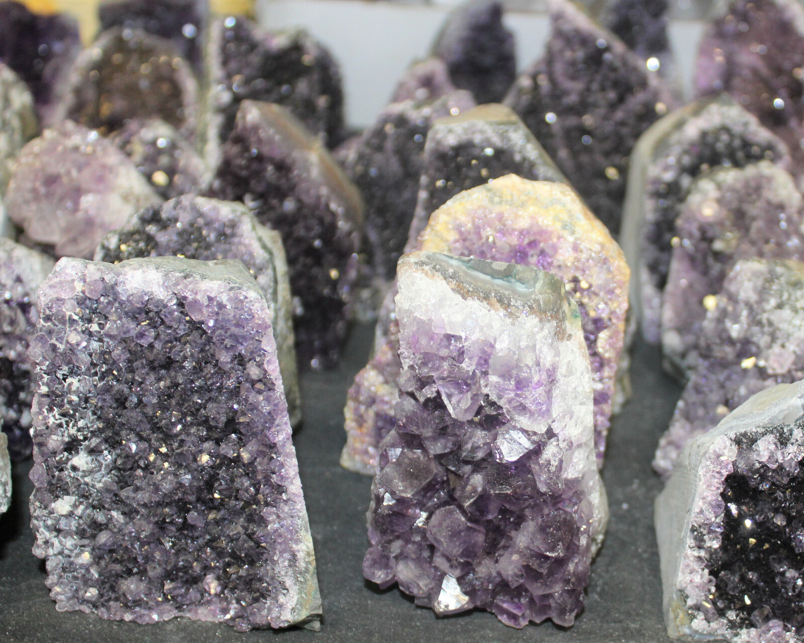 Clearance Amethyst Cut Base Crystal Geodes – Natural Quartz Cluster Specimens