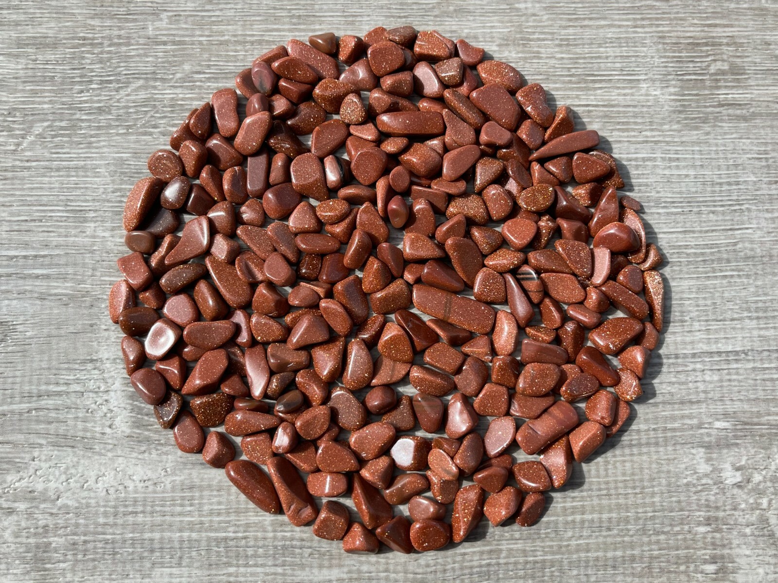 Grade A++ Red Goldstone Semi Tumbled Gemstone Mini Chips 6- 15mm, Bulk Lot