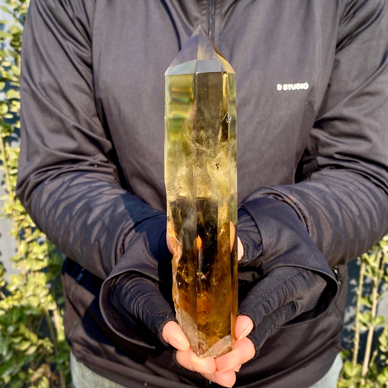 431G Citrine obelisk energy column Reiki healing