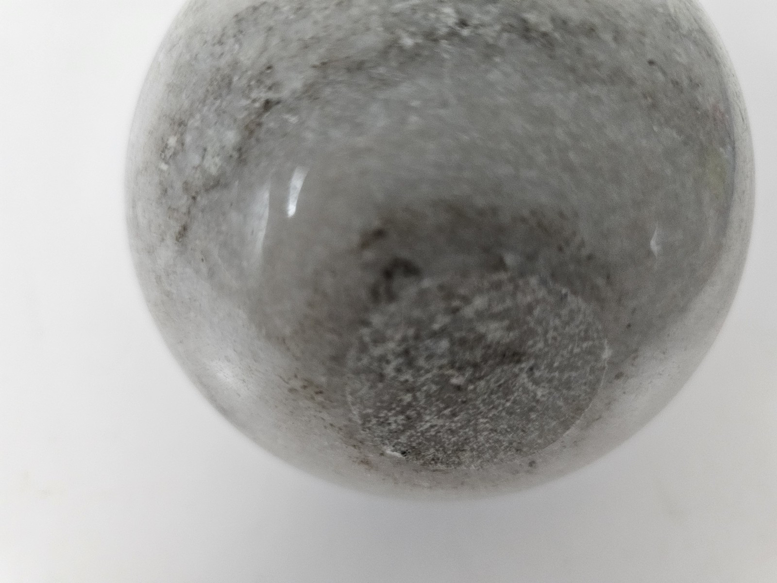 3.75” Natural Marble Granite Stone Decorative Ball Gray Paperweight Decor 3.1LB