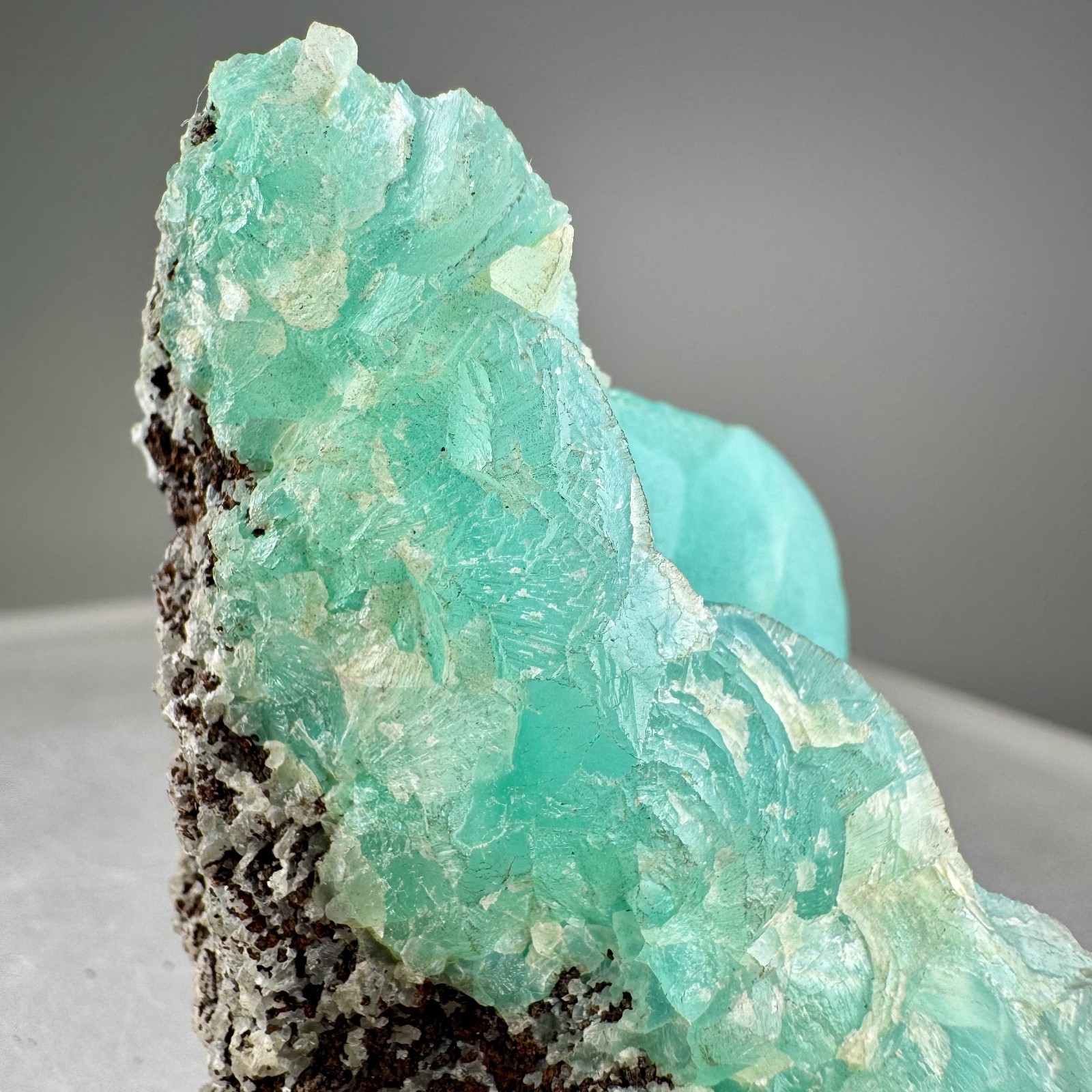 Fine Large Blue Smithsonite: Kelly mine, Magdalena, Socorro Co., New Mexico