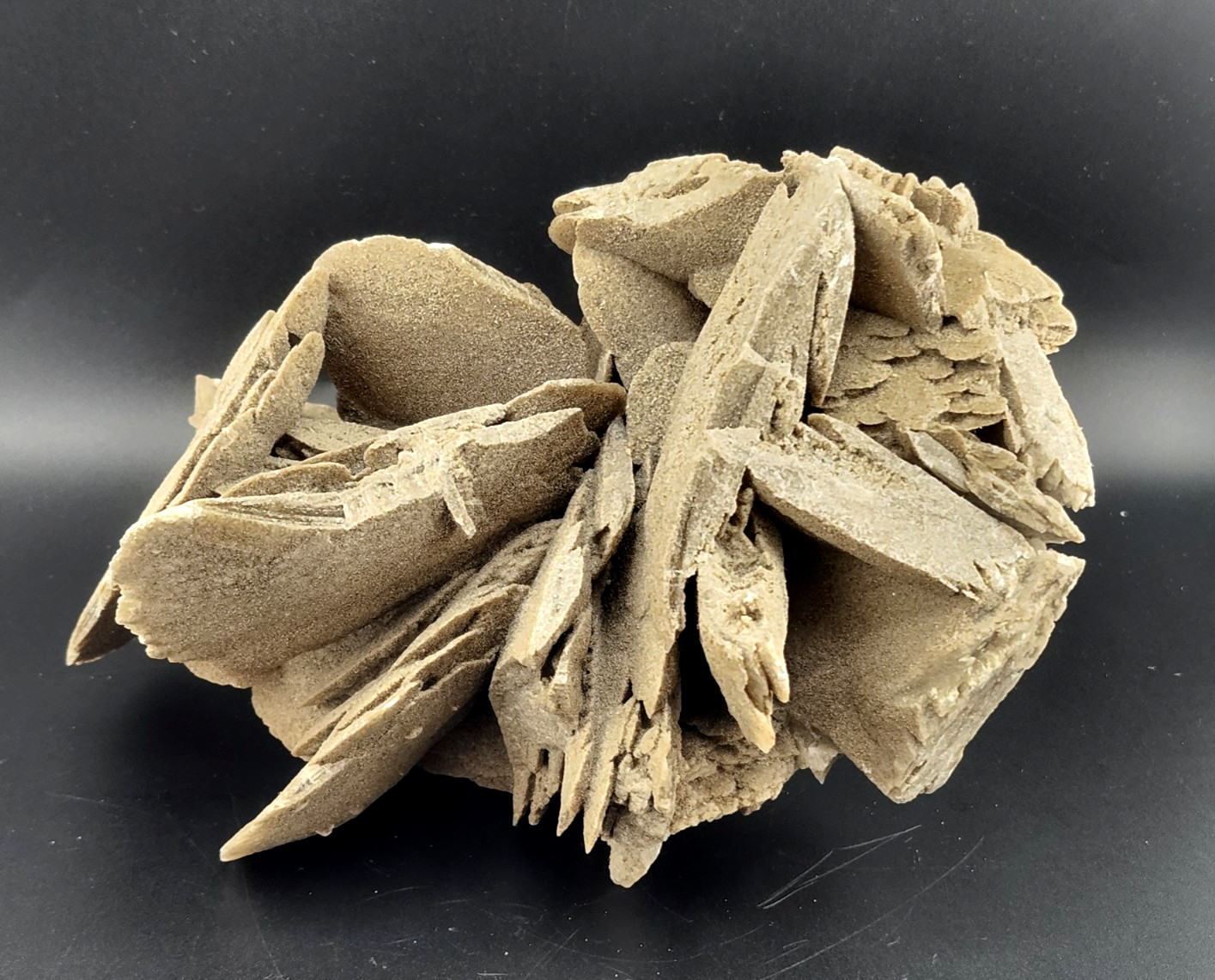 Hourglass Selenite Gypsum Crystal Cluster Oklahoma Old Stock 1286 Grams!