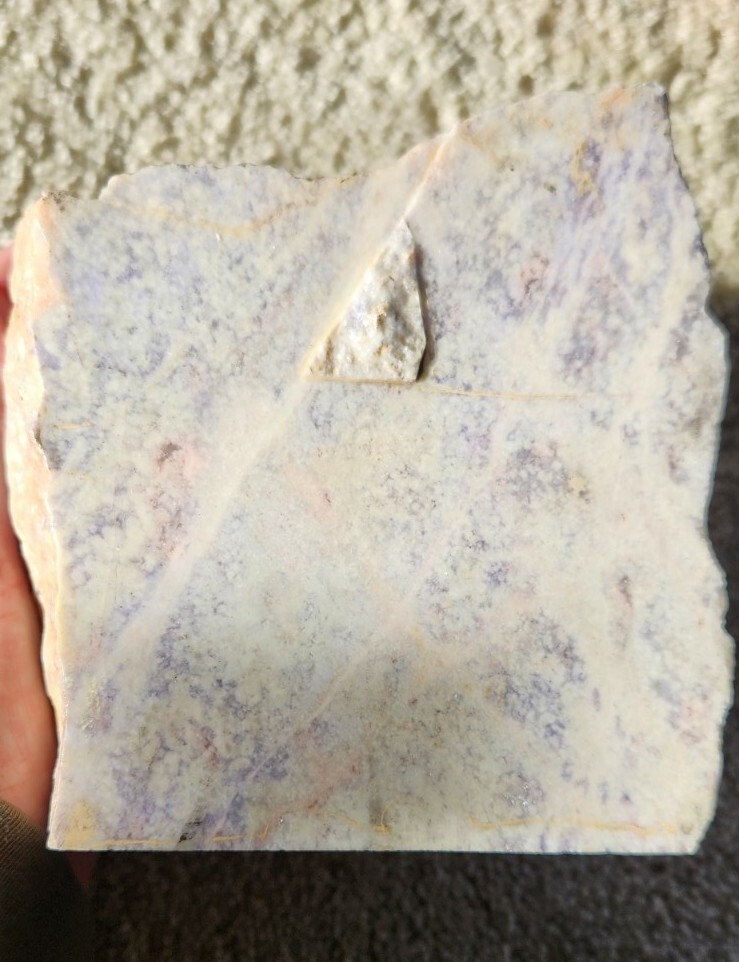 12.68lb Guatemala Lilac Purple Jadeite Jade Rough Carving Lapidary Block