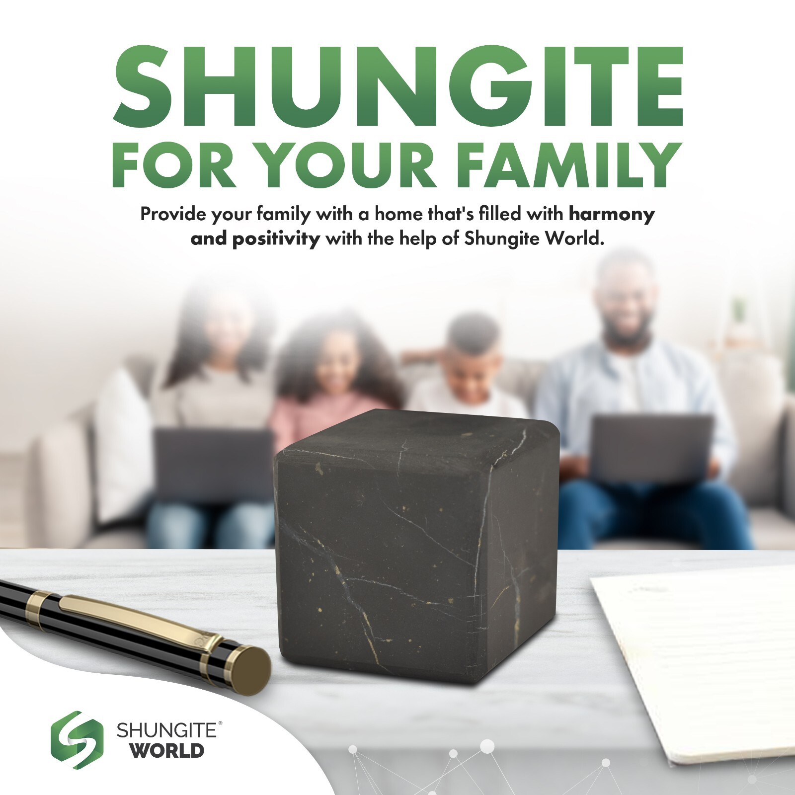 Shungite World Shungite Cube Set 2 pcs – 40 mm / 1.57″ (Polished+Unpolished)