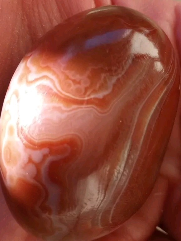 4.5oz Lake Superior Agate, Hand Carved and Polished *Top Quality*